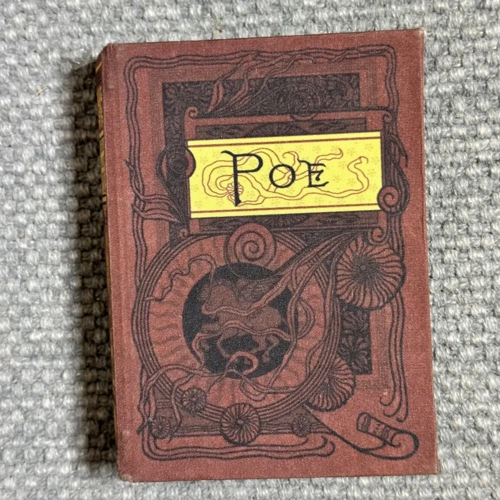 Edgar Allan Poe Book Card Wallet Brown Fabric Miniature Bookish Accessory